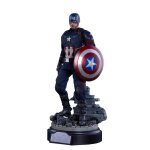 Figurine hot toys mms360 - marvel comics - captain america : civil war - captain america battling version ...