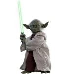 Figurine hot toys mms495 - star wars 2 : attack of the clones - yoda