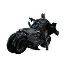 Figurine hot toys mms705 - dc comics - the flash - batman & batcycle