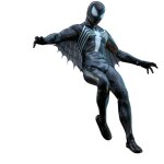 Figurine hot toys vgm56 - marvel's spider man 2 - peter parker black suit standard version