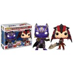 Figurine pop - marvel vs capcom - pack black panther vs monster hunter - funko pop