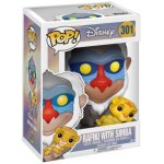 Figurine pop - le roi lion - rafiki et simba - funko pop