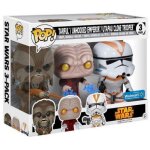 Figurine pop - star wars classique - pack chewbacca emperor clone trooper - funko pop