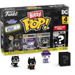 Funko bitty pop!: dc batman - batman 4 - pack, 85th anniversary [collectables] vinyl figure, 4 pack