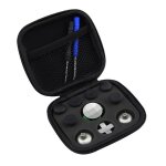 Game console controller repair kit metal thumbsticks magnetic base d - pads set