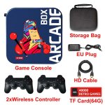 Gamepad sans fil eu - console de jeu rétro classique 4k hd, 33000 jeux intégrés, avec puce s905, lecteur ... Gamepad sans fil eu - console de jeu rétro classique 4k hd, 33000 jeux intégrés, avec puce s905, lecteur ...