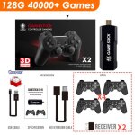 Gd10 128 go 4 gamepad - console de jeu vido portable avec manettes sans fil, console de jeu rtro tv ...