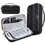 Gjfty - housse switch 2 compatible nintendo switch 2 (2025) u2013 pochette rigide noire style mecha avec ...