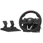 Hori racing wheel apex noir volant + p�dales pc, playstation 4, ps5