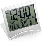 Horloge de bureau numérique lcd avec affichage de la date, du jour et de la température Horloge de bureau numérique lcd avec affichage de la date, du jour et de la température