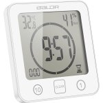 Horloge de salle de bain, alarme numérique lcd avec horloge de douche tactile etanche, humidité de la ... Horloge de salle de bain, alarme numérique lcd avec horloge de douche tactile etanche, humidité de la ...