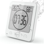 Horloge de salle de bain, horloge de douche contrôle tactile etanche, alarme numérique lcd, thermomètre ... Horloge de salle de bain, horloge de douche contrôle tactile etanche, alarme numérique lcd, thermomètre ...