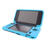 Housse etui protection silicone pour nintendo new 2 ds xl (new 2ds ll) - anti choc / rayures - bleu