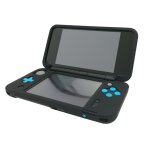 Housse etui protection silicone pour nintendo new 2 ds xl (new 2ds ll) - anti choc / rayures - noir