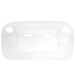 Housse etui protection silicone pour nintendo wii u - anti choc / rayures - blanc