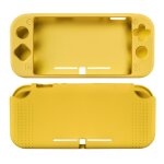 Housse etui silicone de protection pour console nintendo switch lite - jaune - strae game