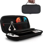 Housse rigide compatible avec nintendo switcholed - pochette avec rangement jusqu' 20 jeux - etui en ...