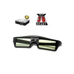 Hsmy - casque vr lunettes 3d dlp - link pour actives pour projecteurs benq z4 / h1 / g1 / p1 lg, nuts, ...