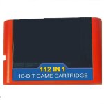 Jeu 112 en 1 carte de jeu 16 bits pour jeu megadrive pour pal et ntsc, rouge Jeu 112 en 1 carte de jeu 16 bits pour jeu megadrive pour pal et ntsc, rouge