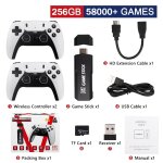 Jeu de 258 go 58000 - console de jeu vido avec double manette sans fil, jeux rtro, cadeau de nol pour ...