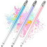 Kalanka - lot de 3 stylets pour ecrans tactiles pour iphone / ipad / tablette android / microsoft / surface, ...