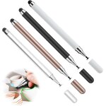 Kalanka - lot de 4 stylets pour ecran tactile 2 en 1, stylet, stylet universel, pointe disque, stylet ...
