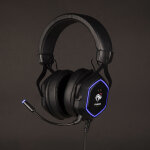Konix fff 7. 1 casque avec fil arceau gaming noir et bleu