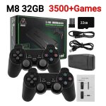 M8 32g - console de jeu vido sans fil pour ps1, david, gba, console de jeu rtro, manette tv, plus de ...