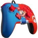 Manette filaire pdp faceoff de luxe + audio mario pour nintendo switch