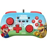 Manette de jeu filaire hori mini super mario pour nintendo switch (bl