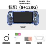Manette de jeu rg556 version suprme 128gb + 512gb avec systme tampon transparent bleu pour android ...