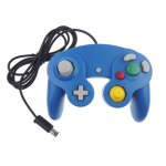 Manette pour nintendo wii, wii u et gamecube - bleu