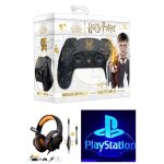 Manette ps4 bluetooth harry potter noire lumineuse 3. 5 jack + casque spirit of gamer pro - h3 ps4 - ...