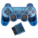 Manette sans fil double choc vibration contrle prcis sans fil sony ps2 playstation 2. 4g gamepad joystick ...