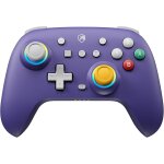 Manette switch violette, 2024 couleur rtro manette switch sans fil avec hall joysticks / rgb / macro ...