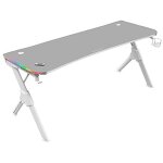 Mars gaming mgdxlrgb, table de jeu rgb ergonomique, tapis total, casque + porte - bouteille, 160x60cm, ...