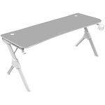 Marsgaming mgdxlw, table de jeu ergonomique, support casque et bouteille, 160x60cm, blanc Marsgaming mgdxlw, table de jeu ergonomique, support casque et bouteille, 160x60cm, blanc
