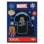 Marvel holiday pop! tees t - shirt gb iron man (l)
