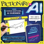 Mattel pictionary vs. ai game family board game