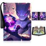 Mdy - 50 pages 400 cartes classeur, classeur carte avec fermeture eclair, album carte avec portable poigne, ...