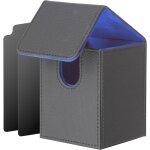 Mdy - bote rangement cartes mtg, magnetic deck box en cuir pour plus de 100 cartes, bote deck vec 2 ...