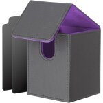 Mdy - bote rangement cartes mtg, magnetic deck box en cuir pour plus de 100 cartes, bote deck vec 2 ...