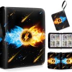 Mdy - classeur carte(50 pages 400 cartes capacit) album pour cartesclasseur de carte, album carte ...