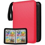 Mdy - classeur carte album 50 pages 400 cartes compatible diverses cartes (rouge) Mdy - classeur carte album 50 pages 400 cartes compatible diverses cartes (rouge)