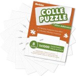 Mdy - colle puzzle, 8 feuilles de colle a puzzle pour 1000 pices, solution de conservation facile en ...