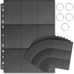 Mdy - pochettes pour cartes, 540 noir pochettes pour cartes, portefeuilles collectionner avec poches ... Mdy - pochettes pour cartes, 540 noir pochettes pour cartes, portefeuilles collectionner avec poches ...