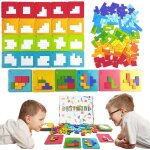 Mdy - tangram casse tete enfant, puzzle tetris tangram, jeux educatif 4 5 6 ans, tetris jeux, jouet montessori ...