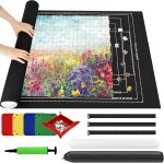 Mdy - tapis puzzle rouleau feutre 2000 pices, feutre antiglisse, portable tapis de rangement pour puzzle ...