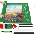Mdy - tapis puzzle rouleau feutre 2000 pices, feutre antiglisse, portable tapis de rangement pour puzzle ...