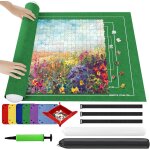 Mdy - tapis puzzle rouleau feutre 3000 pices, feutre antiglisse, portable tapis de rangement pour puzzle ...